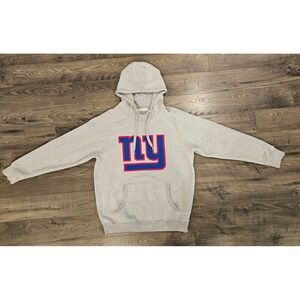NY Giants Hoodie Sweatshirt Gray Pullover NFL Football Fan Apparel szL New York